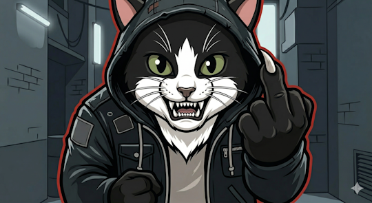 Middle Claw Games cat mascot